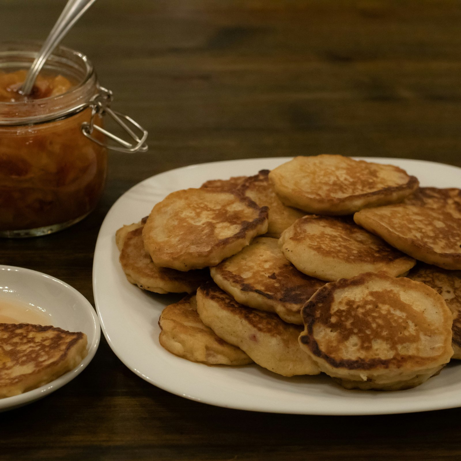 Maple Oat Pancakes